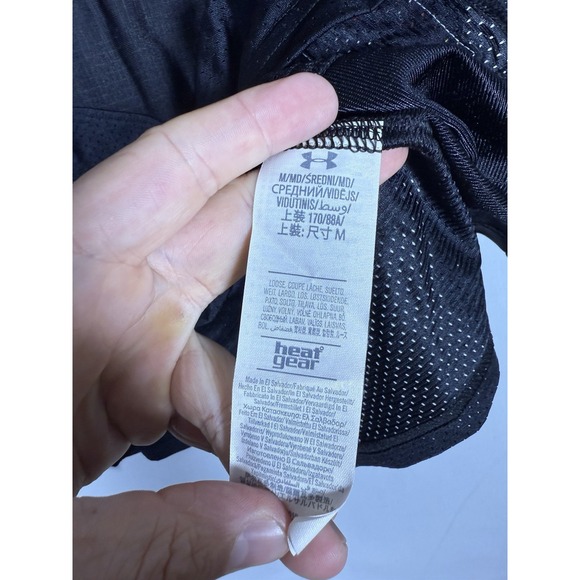 Under Armour Maryland Terps Black Football Jersey NCAA Colorful Sleeves Medium - Picture 4 of 7